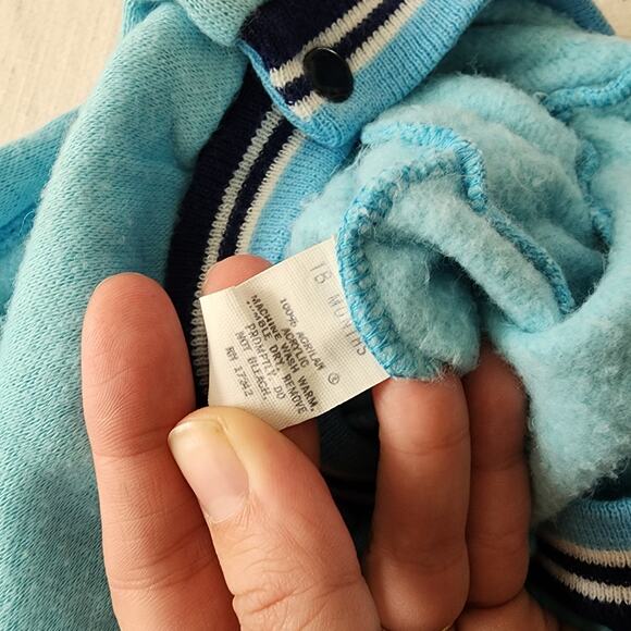 Vintage Matching Blue Sweats Set 12 months - Picture 4 of 7